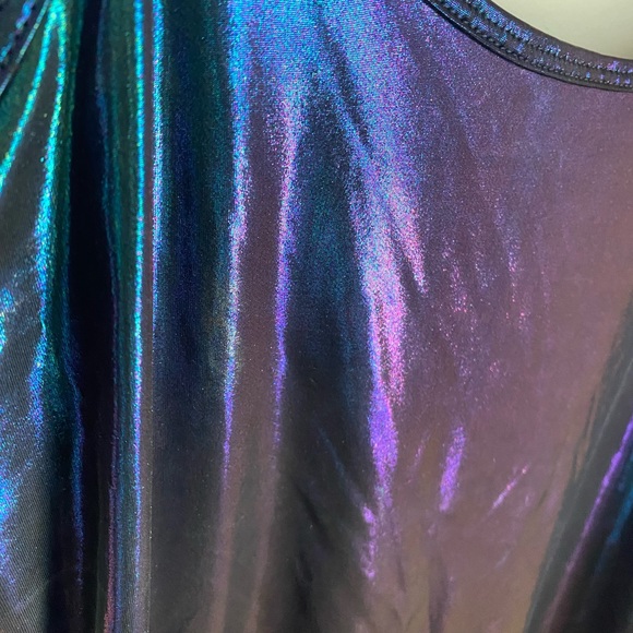 NWT Metallic Blue Purple Dress - Picture 3 of 8